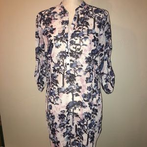 Anthro Amaryllis Sheer Dress/Tunic Size Medium